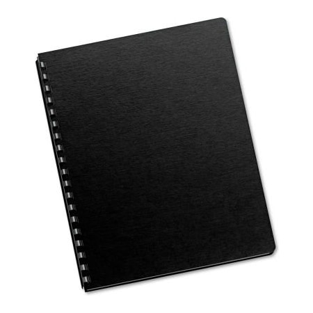 Fellowes Fellowes Futura Binding System Covers, Round Corners, 11 1/4 x 8 3/4, Black, 25/Pack 5224701